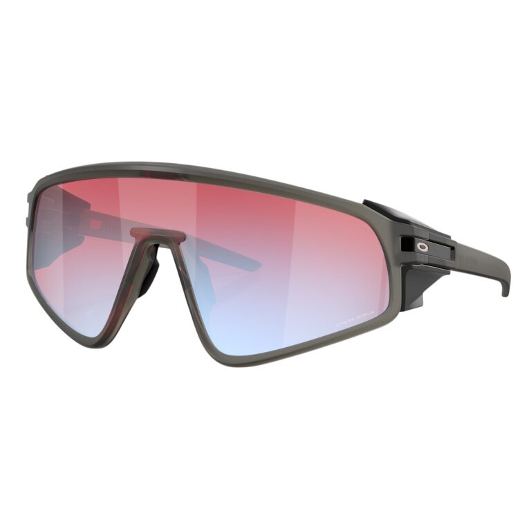 Oakley Latch panel sunglasses (lens colour: Prizm snow sapphire) 2025 smoke grey matte - 1 pair of glasses