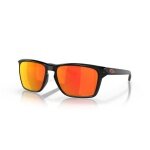 Oakley Sunglasses Sylas Polarised (Lens Colour: Prizm Ruby Polarised) in Black - 1 Pair of Glasses