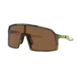 Oakley Sunglasses Sutro S (Lens Colour: Prizm Bronze) Fern Swirl Green - 1 Pair of Glasses with Hard Case