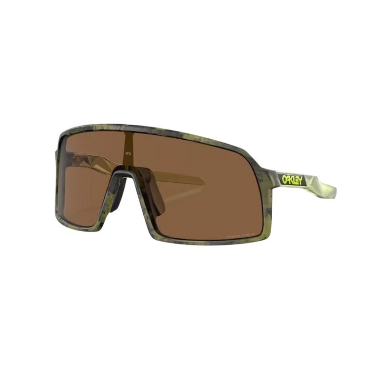 Oakley Sunglasses Sutro S (Lens Colour: Prizm Bronze) Fern Swirl Green - 1 Pair of Glasses with Hard Case