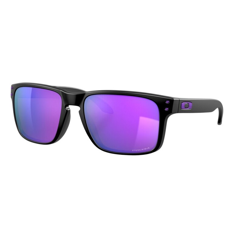 Oakley Holbrook sunglasses (lens colour: Prizm violet) matte black 9102K6 - 1 pair of glasses