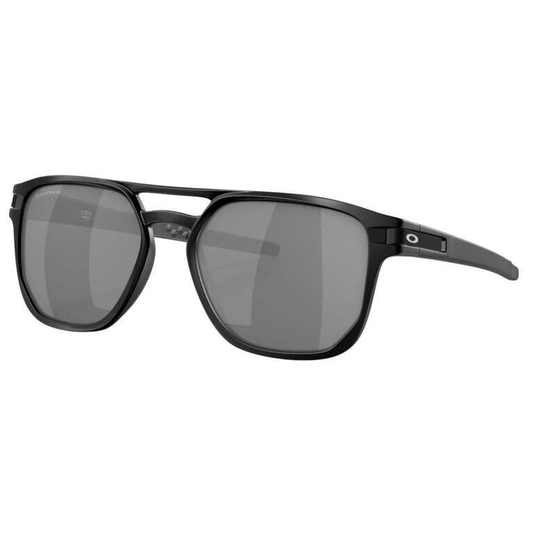 Oakley Latch Beta Sunglasses Polarised (Lens Colour: Prizm Black Polarised) Matte Black - 1 Pair of Glasses
