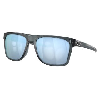 Oakley Leffingwell Sunglasses Polarised (Lens Colour: Prizm Deep Water Polarised) Crystal Black - 1 Pair of Glasses
