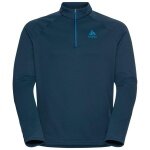 Odlo Fleece Long Sleeve Shirt 1/2 Zip Besso (warming, stretch fleece) dark blue men's