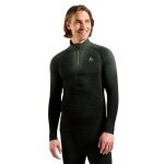 Odlo Long Sleeve Shirt Performance Warm Blackcomb (quick-drying, seamless) Underwear green/black men's