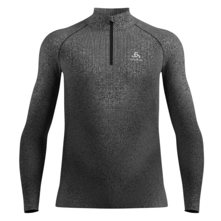 Odlo Long Sleeve Shirt Performance Warm Blackcomb (quick-drying, seamless) Underwear grey/black Men's