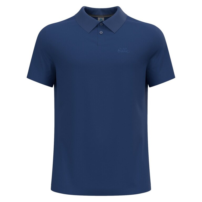 Odlo Hiking/Leisure Polo Essential Solid (comfortable fit, cotton/polyester) navy blue Men