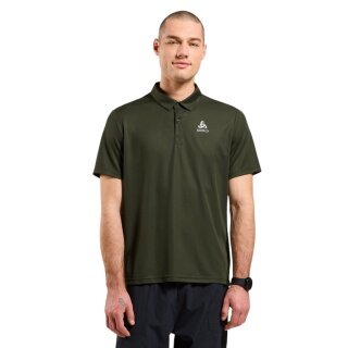Odlo Hiking/Recreation Polo Cardada 2025 (quick-drying, high wearing comfort) khaki/green men's