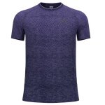 Odlo Sport Leisure T-shirt Essential Seamless (light, moisture-regulating) navy blue/purple mélange men's