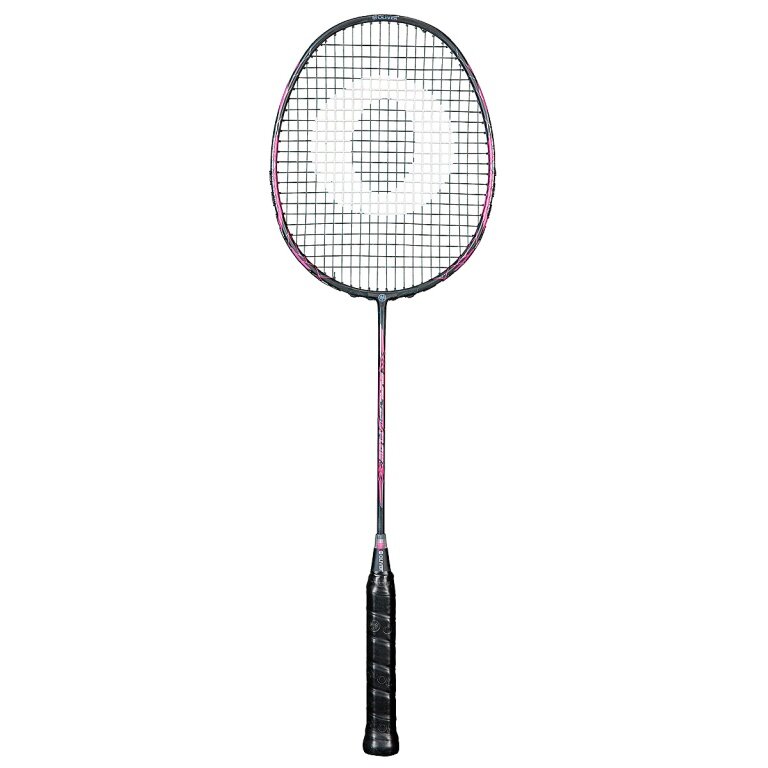 OLIVER Badminton Racket Dual Tec Flow (84g/head-heavy/flexible) 2025 black/pink - strung -