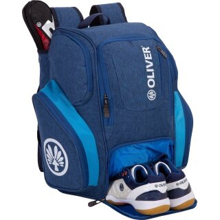 OLIVER XL Backpack (main compartment, racket compartment, shoe compartment) blue