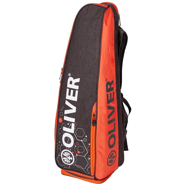 OLIVER Backpack Racket Bag Long (Main Compartment, Racket Compartment) grey/orange