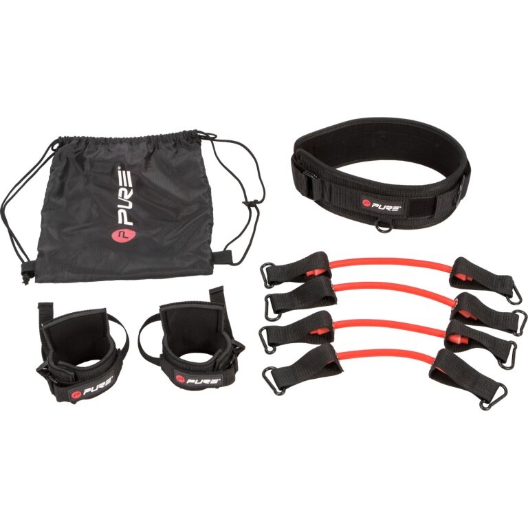 Pure2Improve Jump Trainer Set Pro (6-piece) - black/red