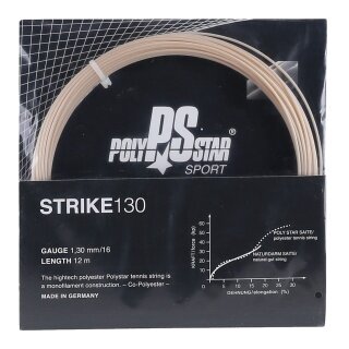 Polystar Tennis String Strike (Durability + Power) natural 12m set