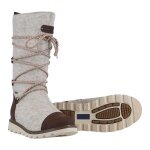 Pomar Winter Boots Ruka GTX (Felt Boots, Waterproof, Extremely Warm) Light Grey Ladies