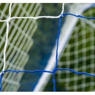 Powershot striped football goal net white/blue 7.32m x 2.44m x 2m x 2m