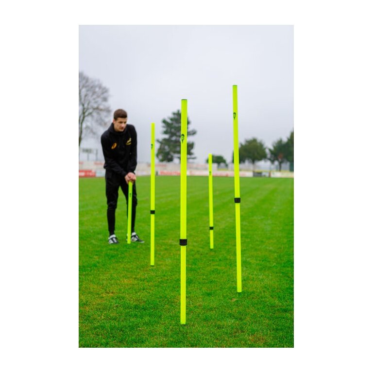 Powershot Slalom Pole Telescopic 5 Piece Set (height adjustable) 0.91m-1.72m yellow