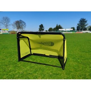 Powershot Mini Football Goal Foldable from Aluminium (Weatherproof) 1.5m x 1m - Yellow -