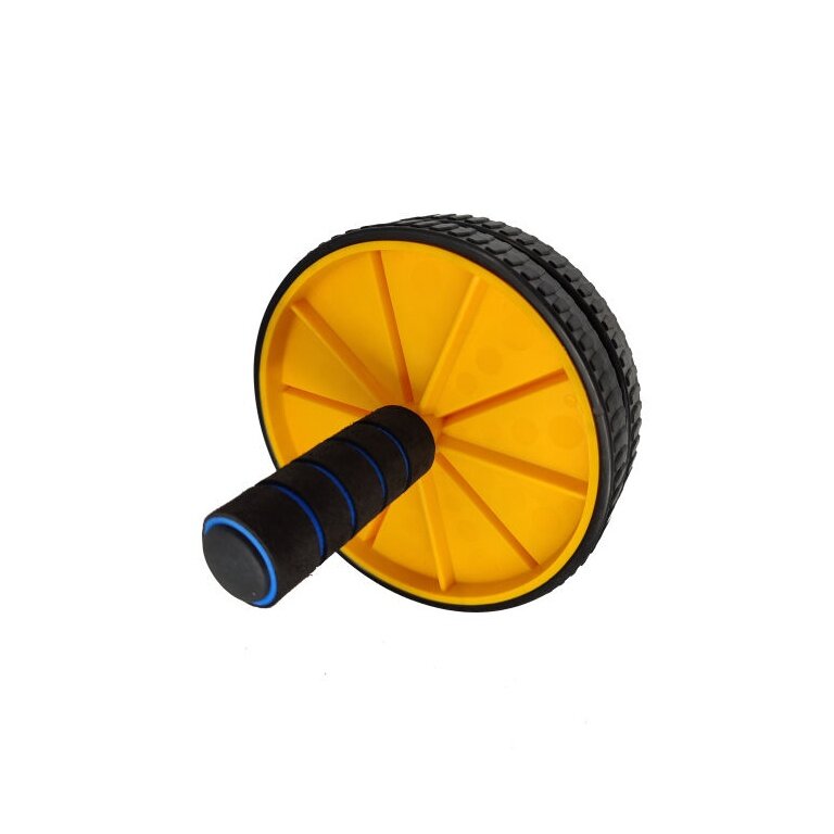 Powershot Double Wheel Ab Roller Black/Yellow