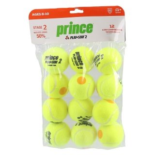 Prince Methodik balls Stage 2 yellow/orange pack of 12 in a bag