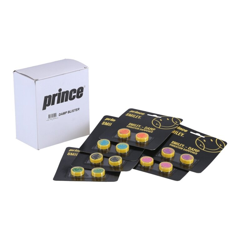 Prince Shock Absorber Smiley Damp sorted - 24 pieces (12x 2-pack)
