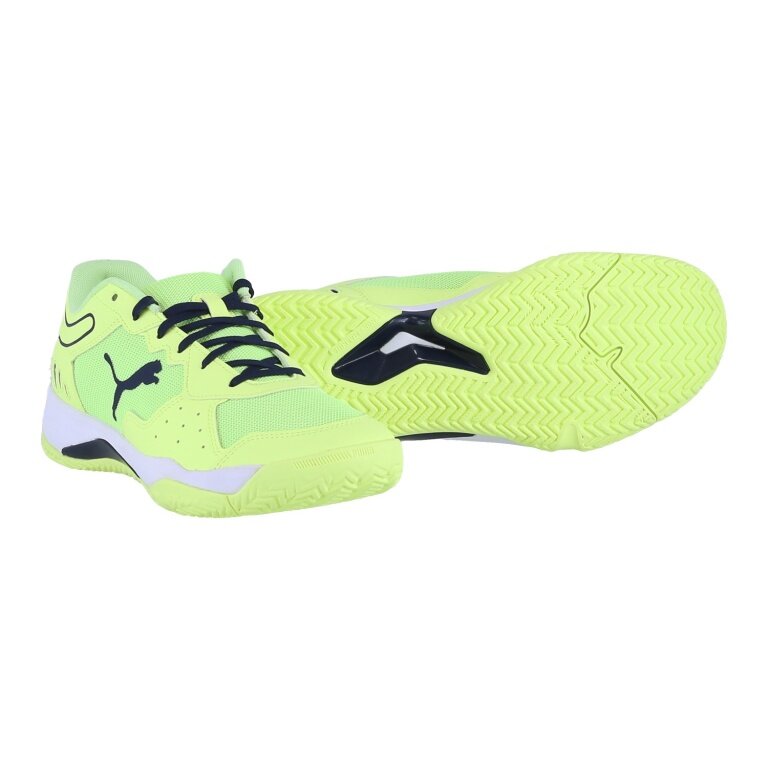 Puma Tennis Shoes Solarsmash RCT Allcourt Lime Yellow Men's