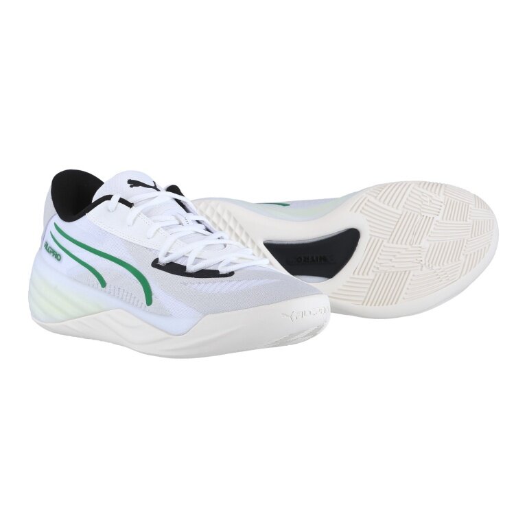 Puma Indoor Court Shoes All-Pro Nitro white/grey men's