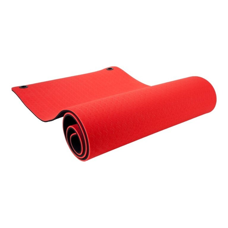 Pure2Improve Fitness/Yoga Mat (with Eyelets) red/black 173x61x1cm
