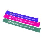 Pure2Improve Resistance Band Set (green, pink, purple) - 3 pieces