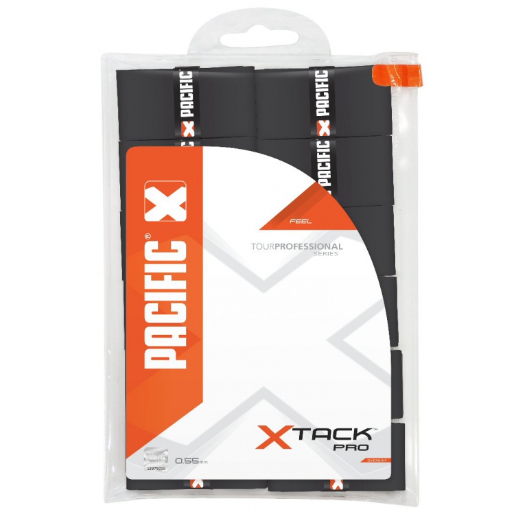 Pacific Overgrip xTack Pro 0.55mm black 12-pack clip bag