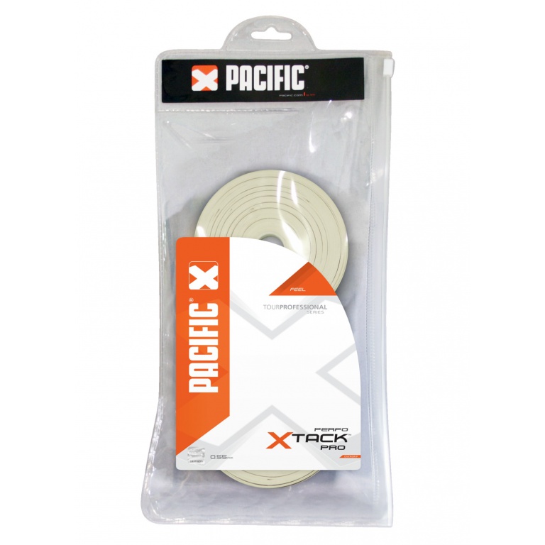 Pacific Overgrip xTack Pro Perfo 0.55mm white 30-pack clip bag