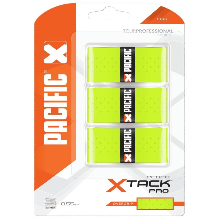 Pacific Overgrip xTack Pro Perfo 0.55mm lime green pack of 3