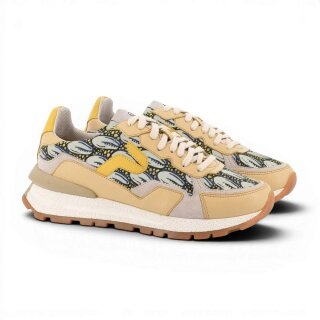 Panafrica Sneaker Akanda Passion beige/yellow/green ladies