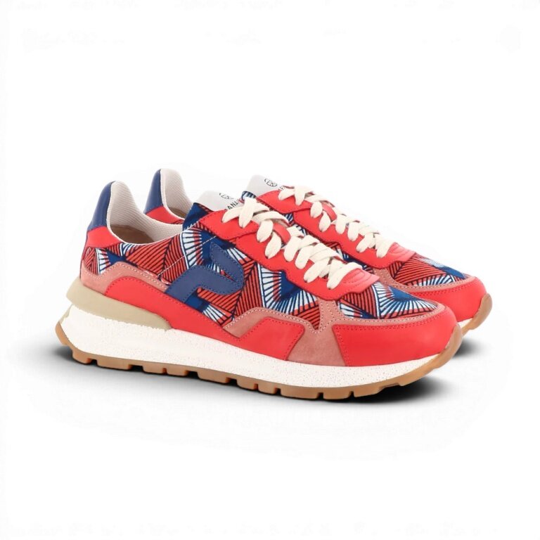 Panafrica Sneaker Akanda Coral red/pink/blue ladies