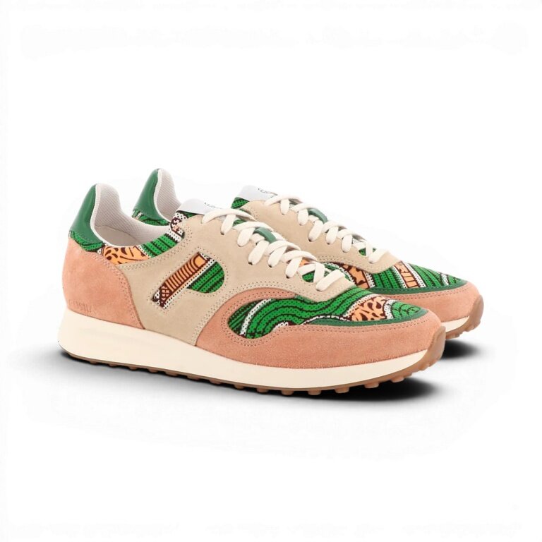 Panafrica Sneaker Arusha Peach peach orange/green ladies