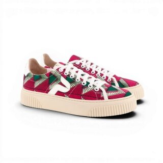 Panafrica Sneaker Bini Delta burgundy red ladies