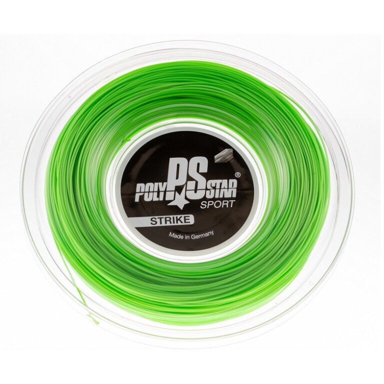 Polystar Tennis String Strike (Durability + Power) green 200m reel