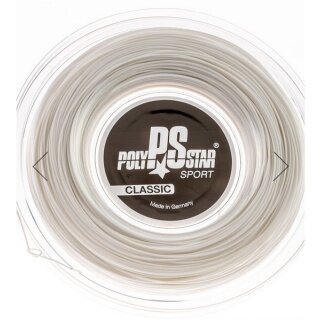 Polystar Tennis String Classic (Durability) white 200m reel