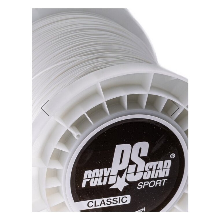 Polystar Tennis String Classic (Durability) white 400m reel
