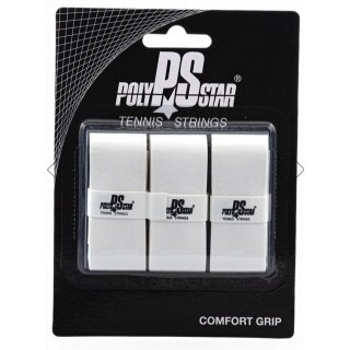 Polystar Overgrip Comfort Grip 0.5mm white - 3 pieces