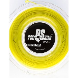 Polystar Tennis String Storm Pro (Durability + Control) yellow 200m reel