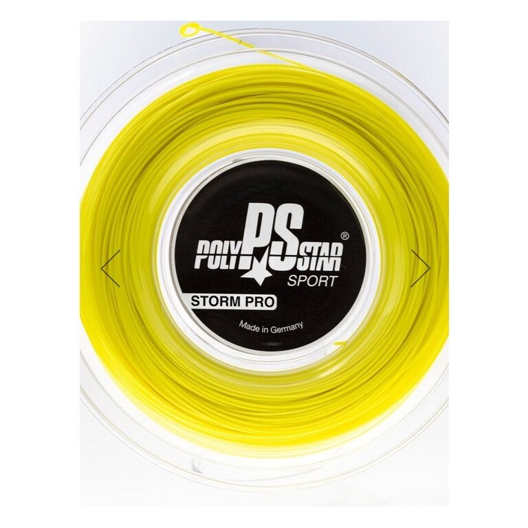 Polystar Tennis String Storm Pro (Durability + Control) yellow 200m reel