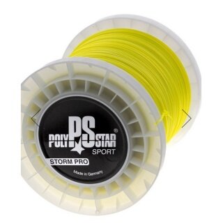 Polystar Tennis String Storm Pro (Durability + Control) yellow 400m reel