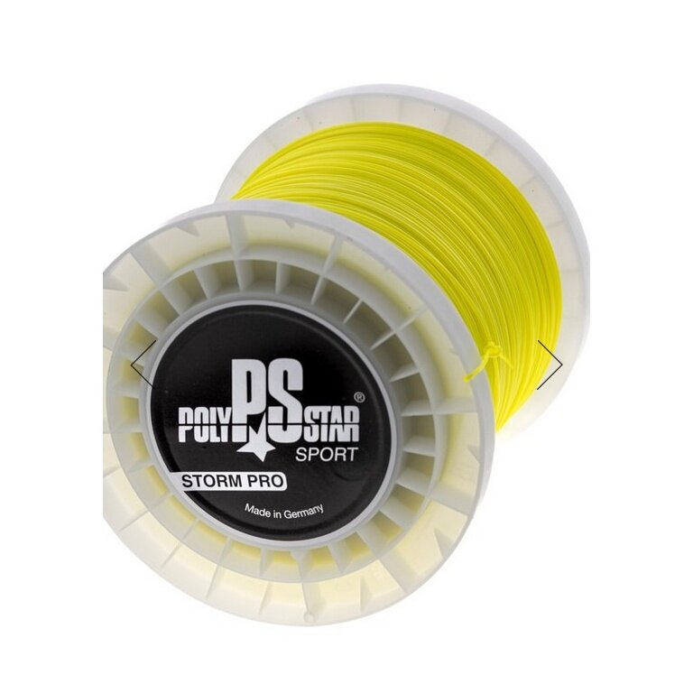 Polystar Tennis String Storm Pro (Durability + Control) yellow 400m reel