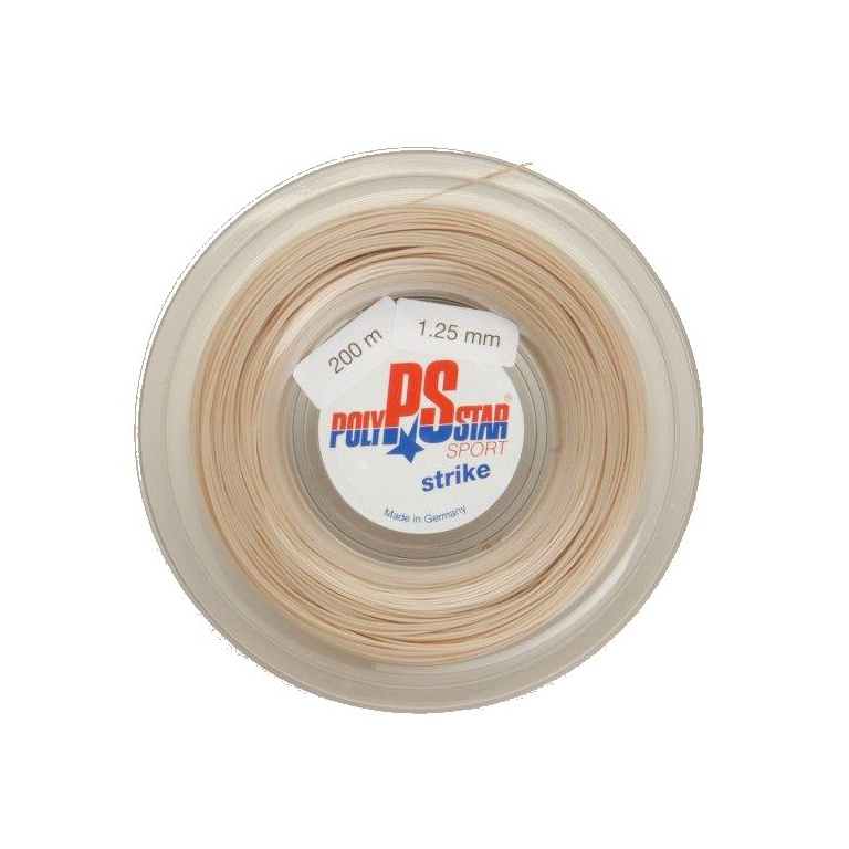 Polystar Tennis String Strike (Durability + Power) natural 200m reel