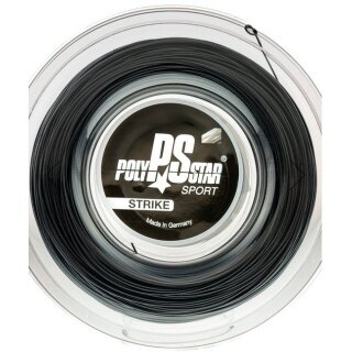 Polystar Tennis String Strike (Durability + Power) black 200m reel