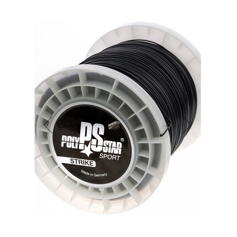 Polystar Tennis String Strike (Durability + Power) black 400 metre reel