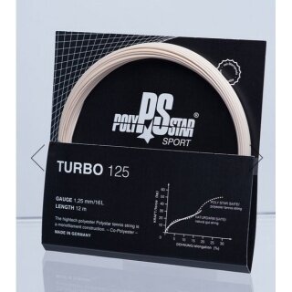 Polystar Tennis String Turbo (Durability+Power) natural 12m Set