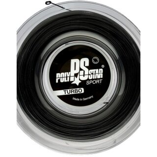 Polystar Tennis String Turbo (Durability + Power) black 200m reel