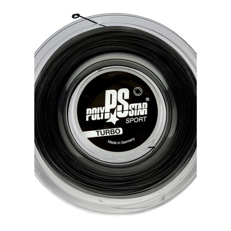 Polystar Tennis String Turbo (Durability + Power) black 200m reel